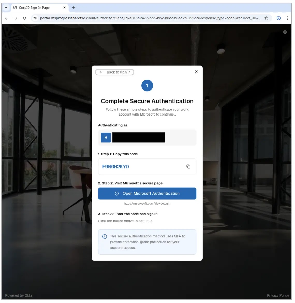 Ανακατεύθυνση στην προσθήκη εξουσιοδοτημένης συσκευής (Πηγή - Απόδειξη)